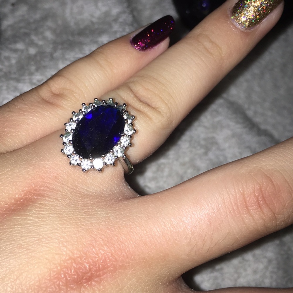 Princess Diana style cocktail ring